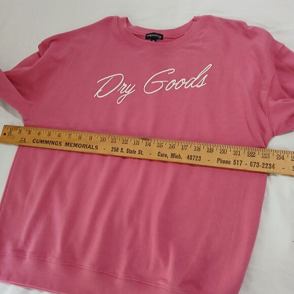 Originality Dry Goods Women's Medium Rose Pink Sweatshirt Cotton/Poly Blend - Picture 6 of 9